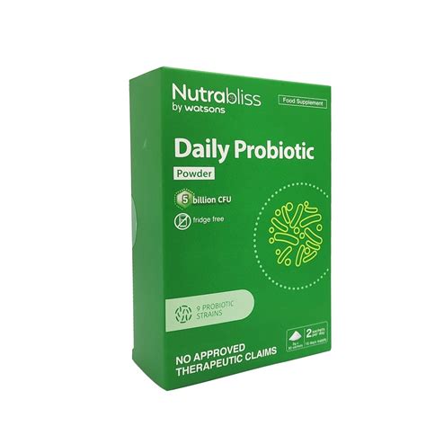 nutrabliss probiotics|NUTRABLISS BY WATSONS Daily Probiotic Powder 2g 1 Sachet .